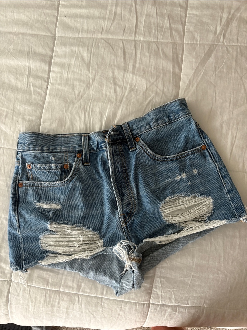Levi 501 Denim shorts - Light Blue